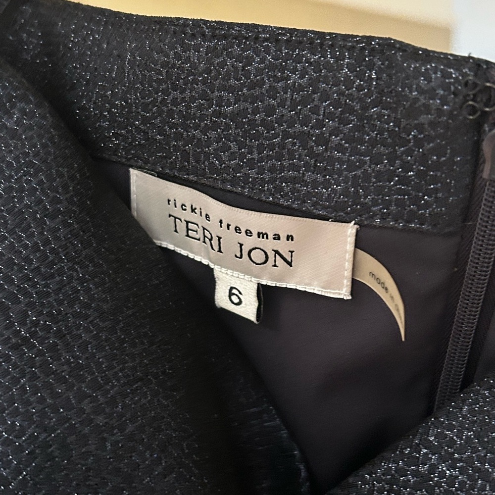 Rickie Freeman for Teri Jon Black Maxi Dress